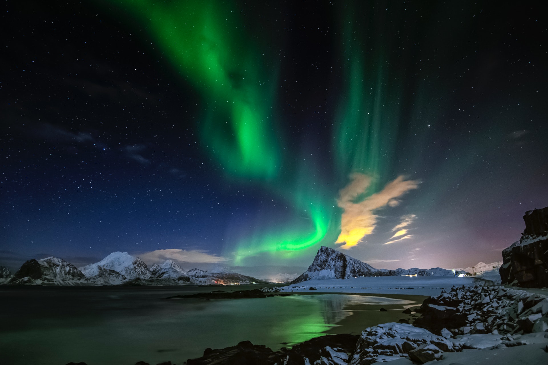 Imagem Céu aurora-boreal